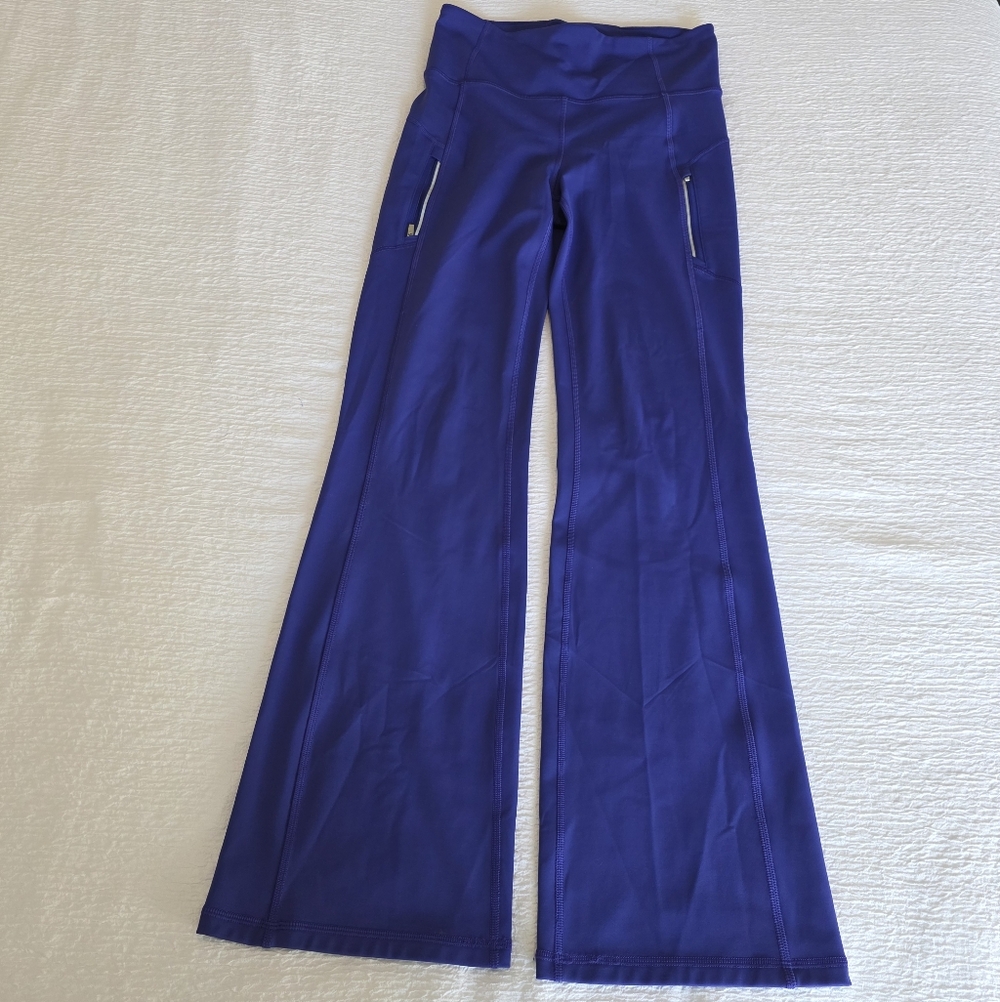 Athleta Womens Purple Rainier Bootcut Pants Size Small P.